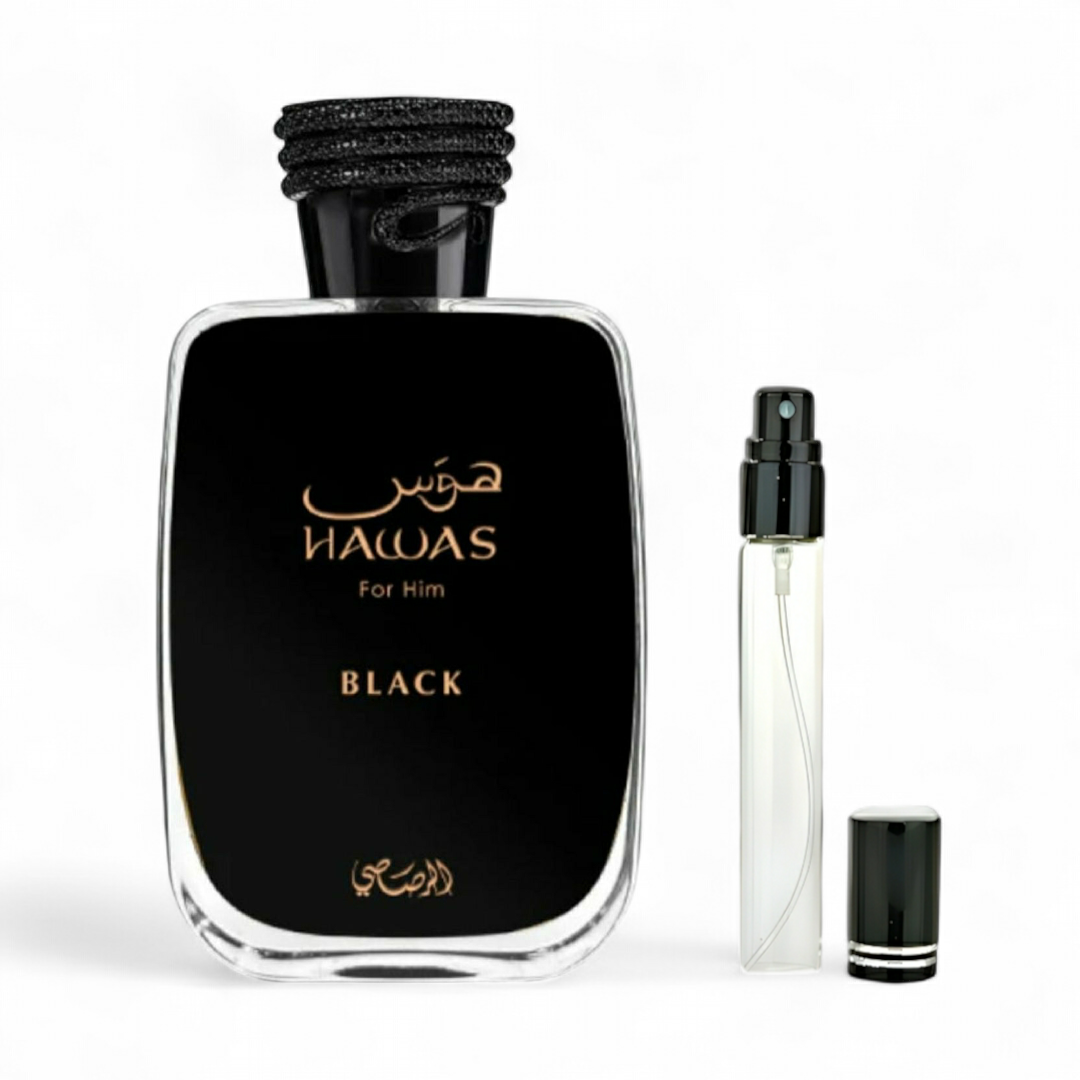 Rasasi Hawas Black for Men EDP Decants