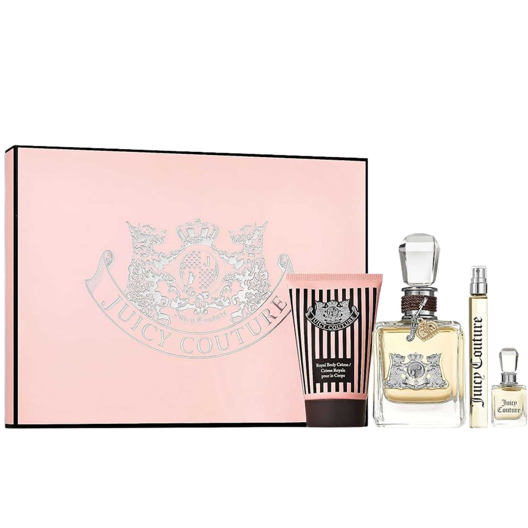 Juicy Couture Women EDP 100ml Gift Set Travel Spray 10ml Parfum 5ml Body Cream 125ml